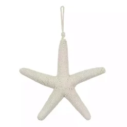 Outlet Kirklands Home Jute Starfish Wall Plaque White