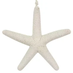 Outlet Kirklands Home Jute Starfish Wall Plaque White