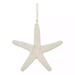 Outlet Kirklands Home Jute Starfish Wall Plaque White