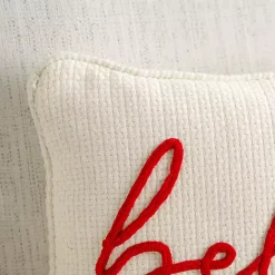 Clearance Kirklands Home White Knit Believe Lumbar Pillow