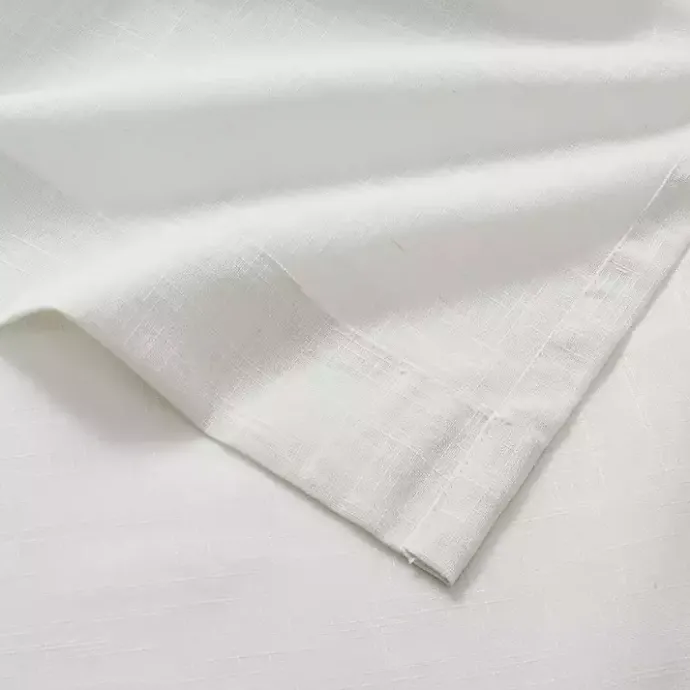 Best Kirklands Home Linen Blend Curtain Panel Set, 84 in. White