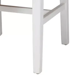 Clearance Kirklands Home White Mahogany Woven Talli Dining Chair Tan