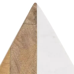 Discount Kirklands Home White Marble & Mango Wood Bookends