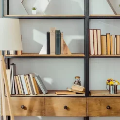 Discount Kirklands Home White Marble & Mango Wood Bookends