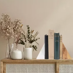 Discount Kirklands Home White Marble & Mango Wood Bookends