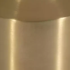 Outlet Kirklands Home Marble and Gold Cylinder Accent Table White