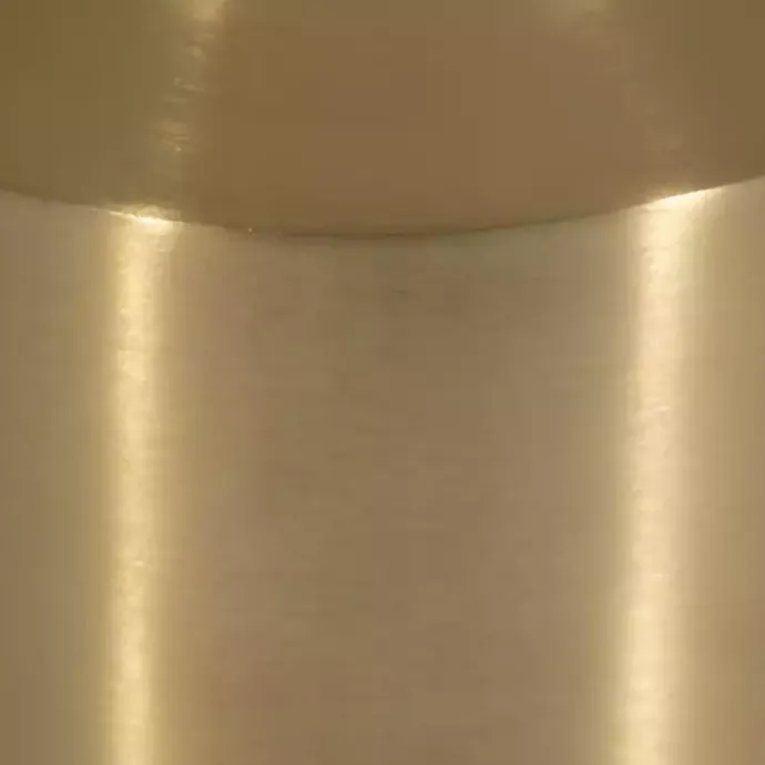 Outlet Kirklands Home Marble and Gold Cylinder Accent Table White