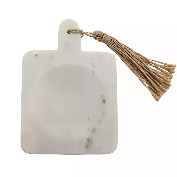 Discount Kirklands Home Marble and Jute Spoon Rest White
