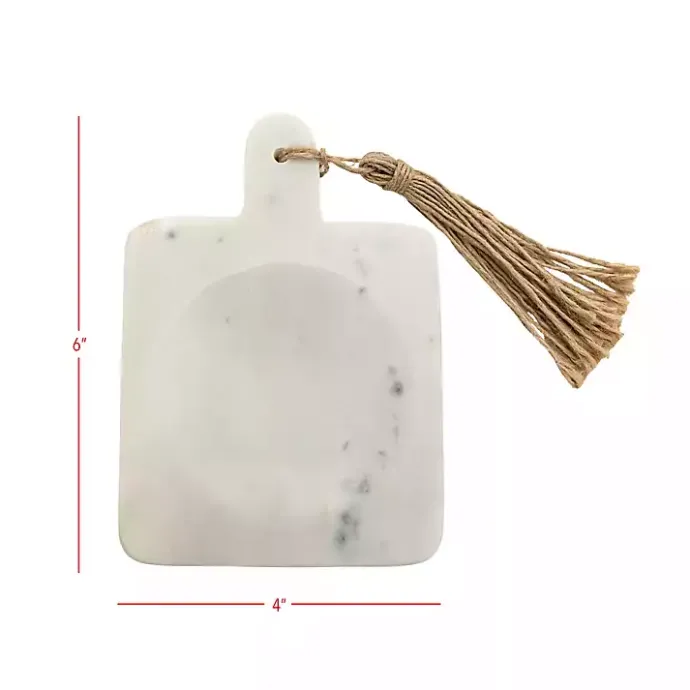 Discount Kirklands Home Marble and Jute Spoon Rest White