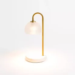 Online Kirklands Home White Marble Base Candle Warmer Lamp