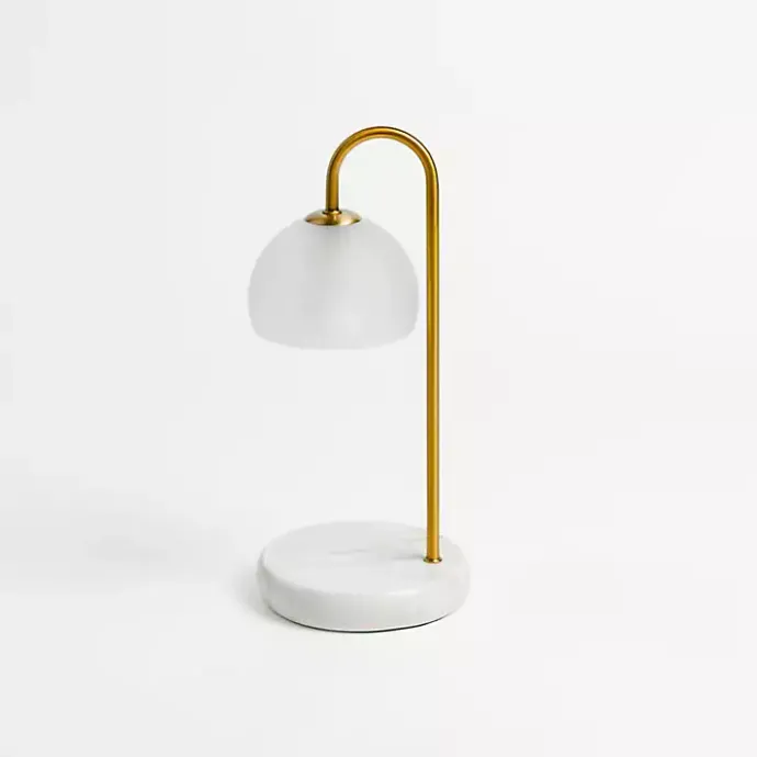 Online Kirklands Home White Marble Base Candle Warmer Lamp