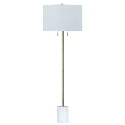 Sale Kirklands Home Marble Column Floor Lamp White