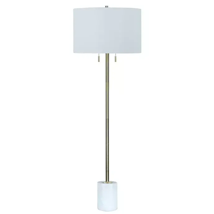 Sale Kirklands Home Marble Column Floor Lamp White