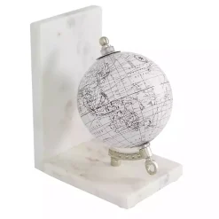Outlet Kirklands Home Marble Globe Bookends, Set of 2 White