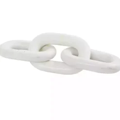 Hot Kirklands Home Marble 3-Link Chain Sculpture White