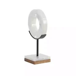 Outlet Kirklands Home Marble Ring Sculpture, 11 in. White