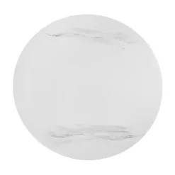 New Kirklands Home Marble Round Black Loxley Coffee Table White