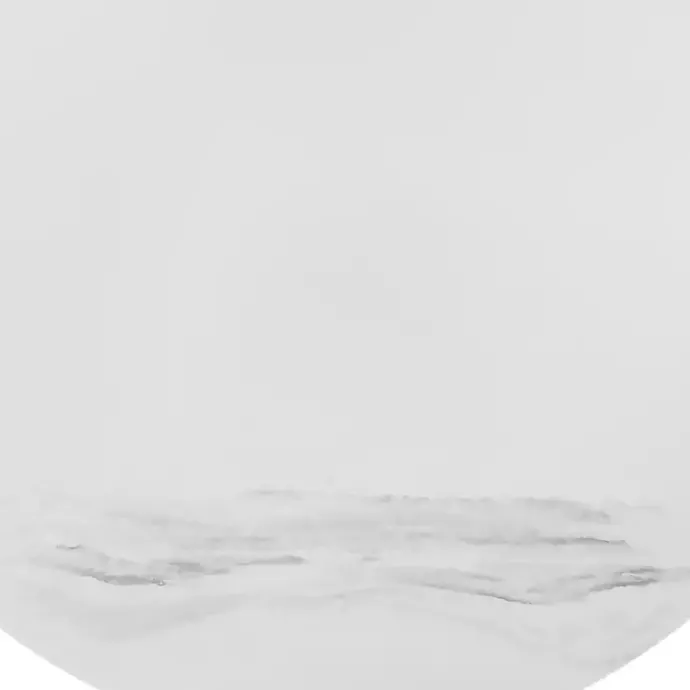 New Kirklands Home Marble Round Black Loxley Coffee Table White