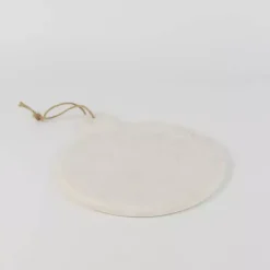 Discount Kirklands Home Marble Round Cutting Board with Jute Hanger White