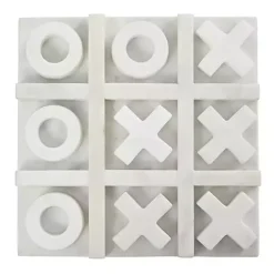 Best Kirklands Home Marble Tic Tac Toe Game Set White