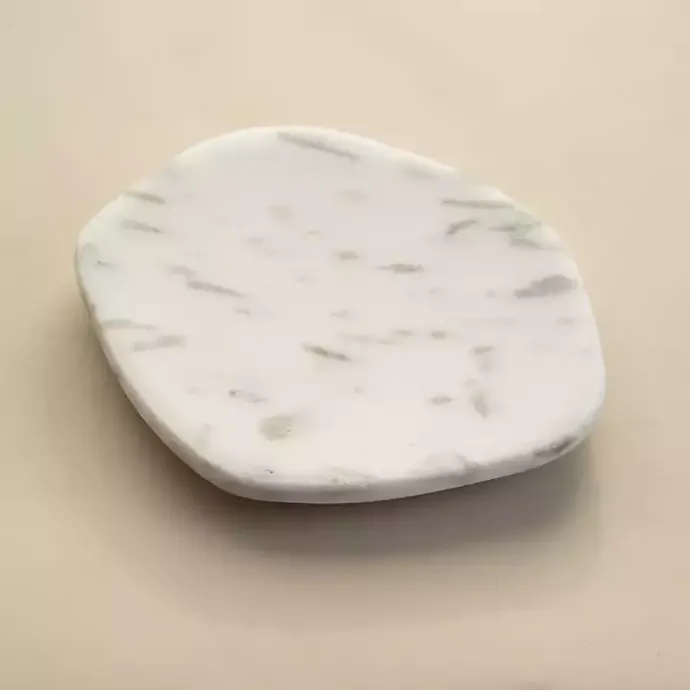 Hot Kirklands Home Marble Vanity Tray, 6.5 in. White