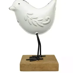 Online Kirklands Home Metal Bird Statue on Wood Base, 6 in. White