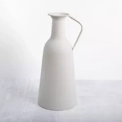 Discount Kirklands Home Metal Jug Floor Vase, 17 in. White