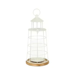 Sale Kirklands Home Metal Lighthouse Lantern, 15 in. White