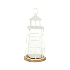 Sale Kirklands Home Metal Lighthouse Lantern, 15 in. White