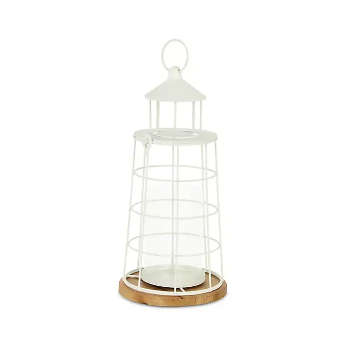 Sale Kirklands Home Metal Lighthouse Lantern, 15 in. White