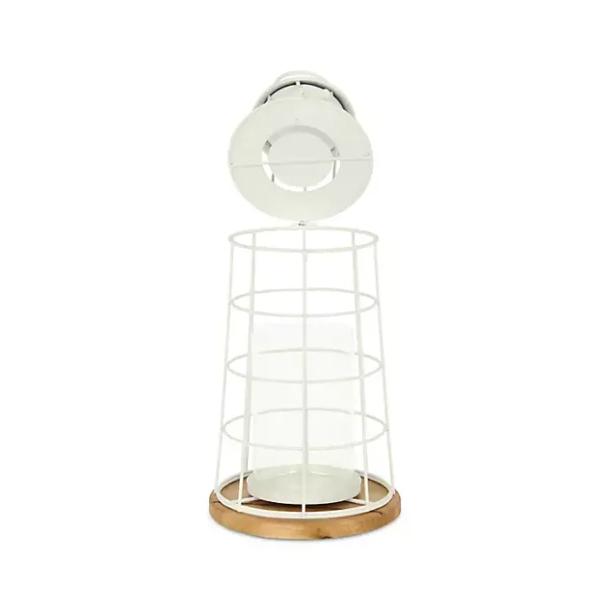 Sale Kirklands Home Metal Lighthouse Lantern, 15 in. White