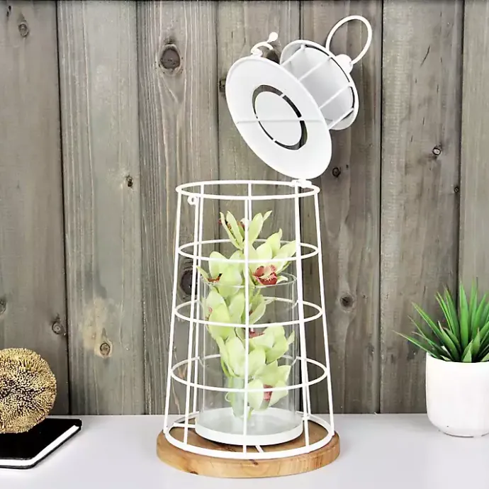 Sale Kirklands Home Metal Lighthouse Lantern, 15 in. White