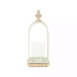 Kirklands Home Metal Rope Wrapped Lantern White
