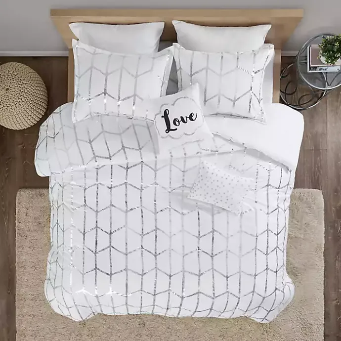 Sale Kirklands Home White Metallic 5-pc. Full/Queen Comforter Set