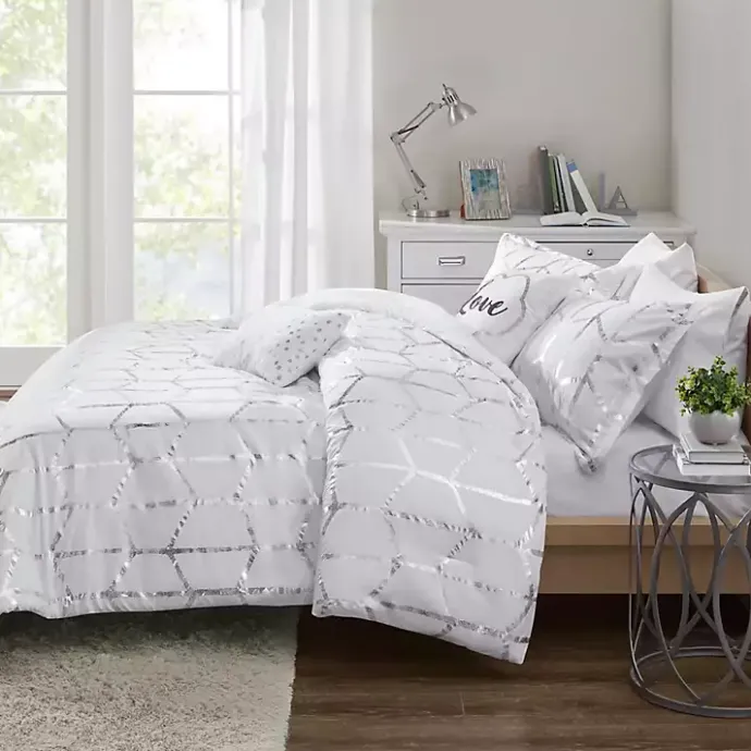 Sale Kirklands Home White Metallic 5-pc. Full/Queen Comforter Set