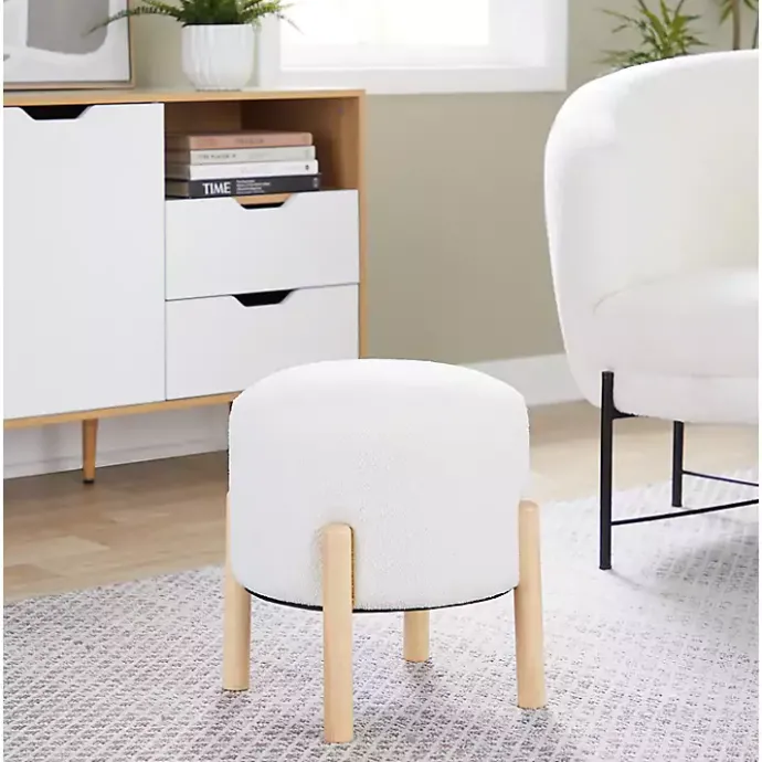 Online Kirklands Home Michelle Ottoman White