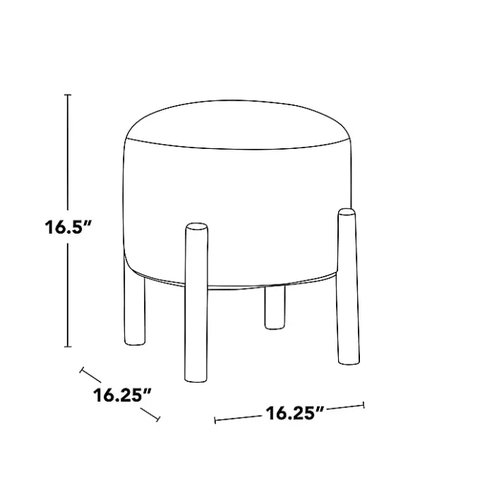 Online Kirklands Home Michelle Ottoman White