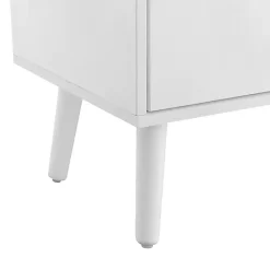Sale Kirklands Home Mid-Century Modern Cubby Cabinet White
