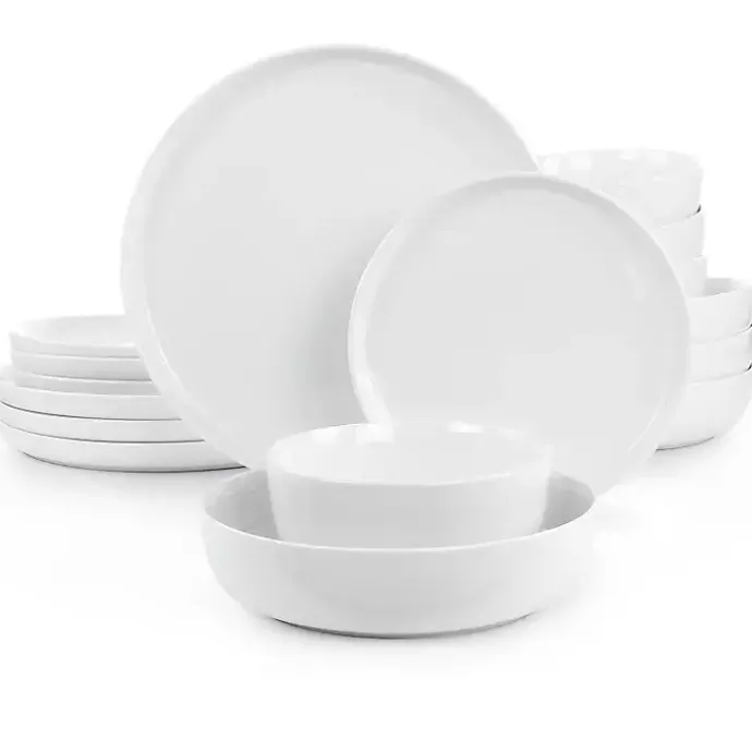 Hot Kirklands Home Modern Ceramic 16-pc. Dinnerware Set White