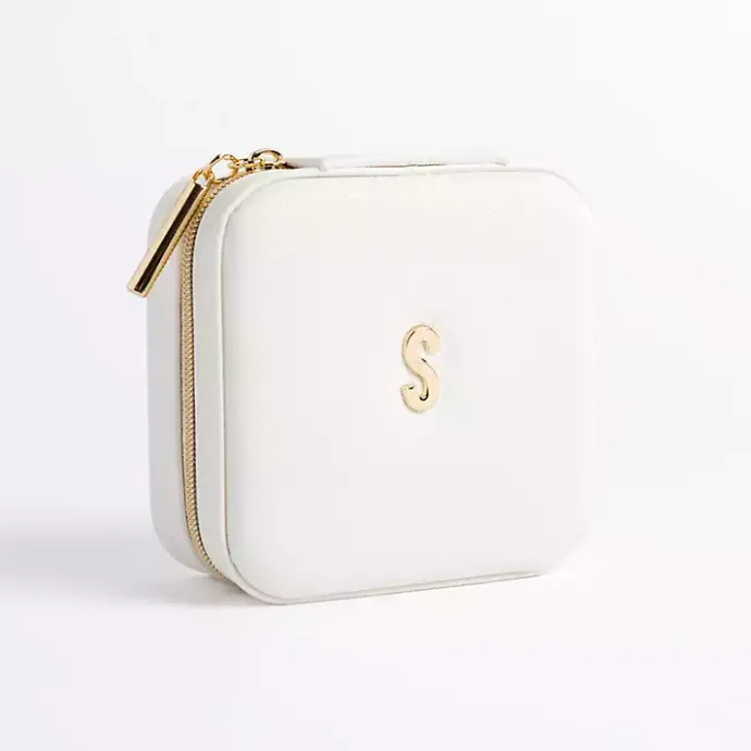 Online Kirklands Home Monogram S Travel Jewelry Box White