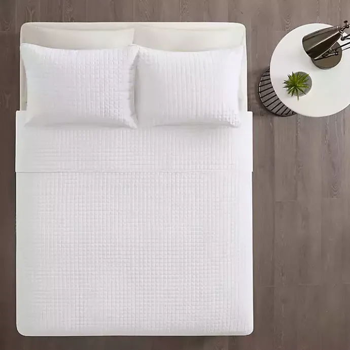 Outlet Kirklands Home Nash 3-pc. Reversible King Coverlet Set White