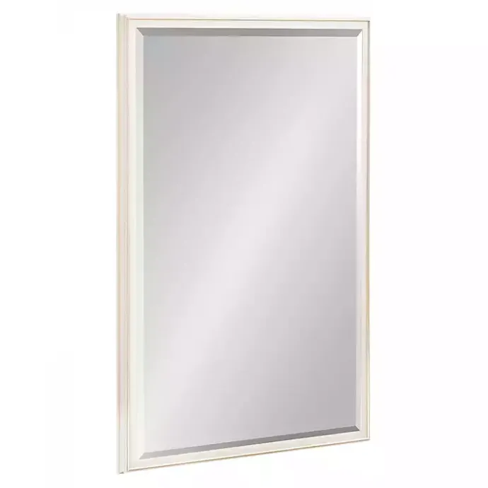 Outlet Kirklands Home White Oakhurst Rectangle Wall Mirror, 36 in.