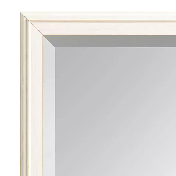 Outlet Kirklands Home White Oakhurst Rectangle Wall Mirror, 36 in.