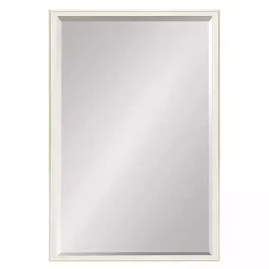 Outlet Kirklands Home White Oakhurst Rectangle Wall Mirror, 36 in.