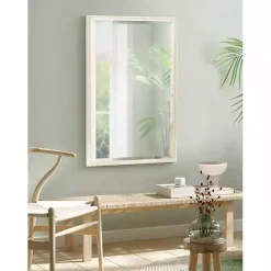 Outlet Kirklands Home White Oakhurst Rectangle Wall Mirror, 36 in.
