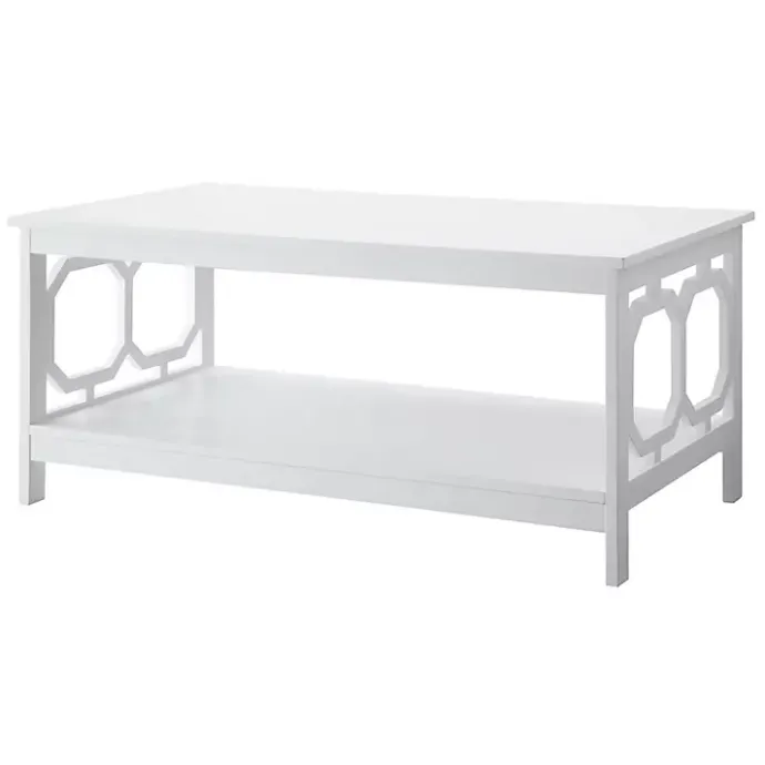 Best Kirklands Home Octagon Single Shelf Coffee Table White