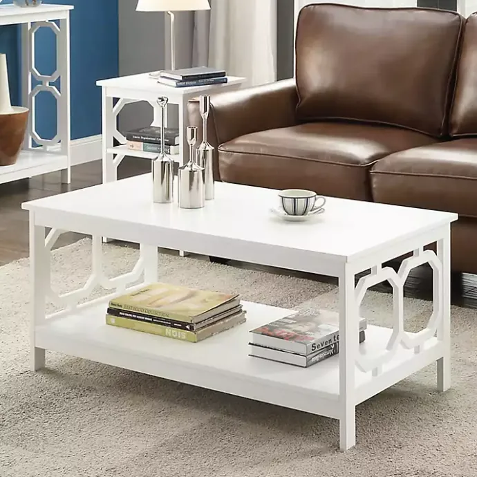 Best Kirklands Home Octagon Single Shelf Coffee Table White