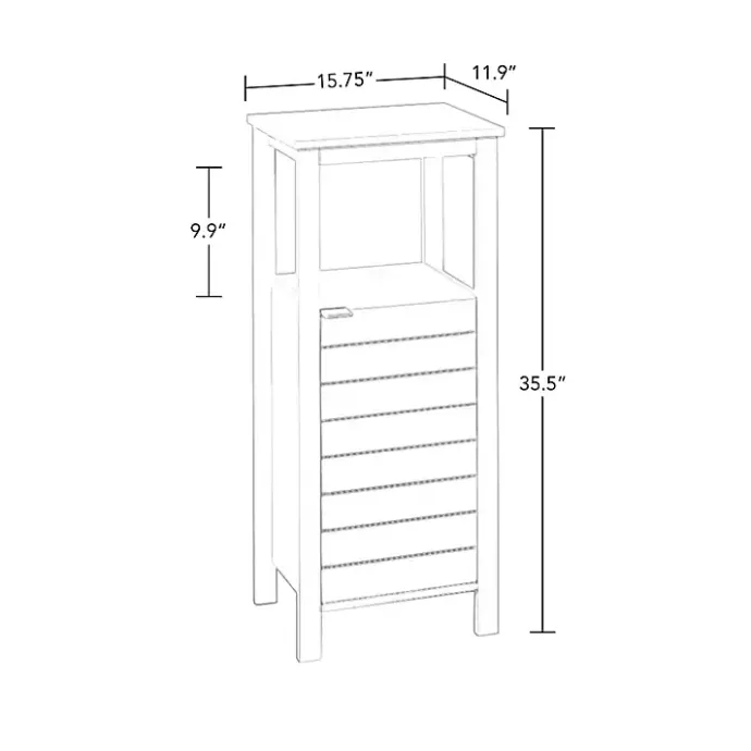 Best Kirklands Home Open Shelf Cabinet White