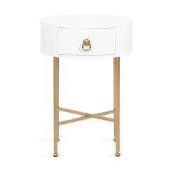 Discount Kirklands Home Oval Decklyn Accent Table White