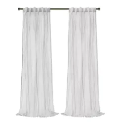 Best Kirklands Home Paloma Curtain Panel, 95 in. White